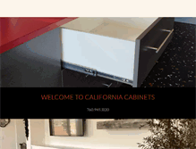 Tablet Screenshot of californiacabinets.biz
